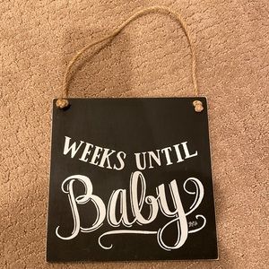 Baby countdown chalkboard- NEW